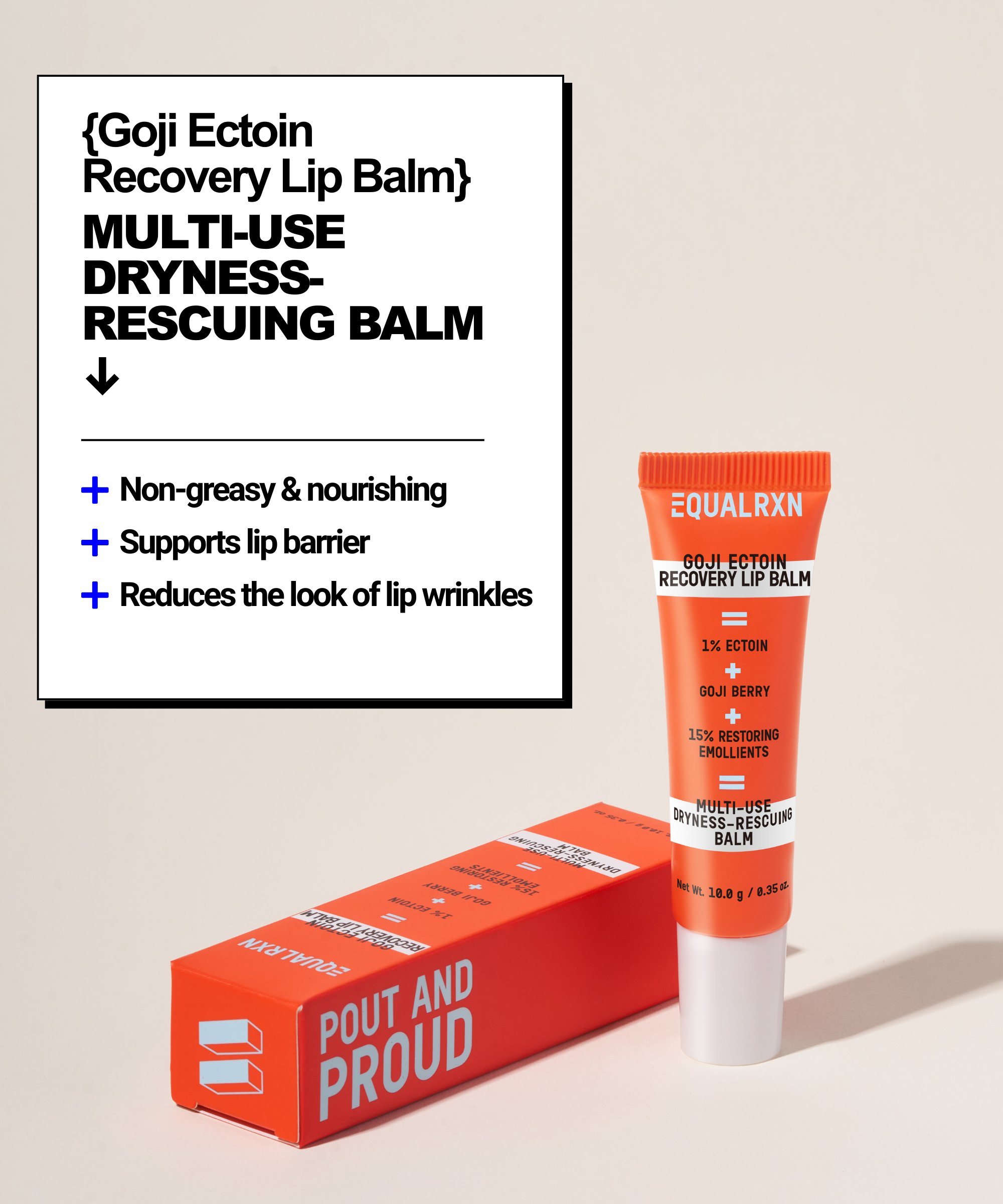 Goji Ectoin Recovery Lip Balm - EqualRXN