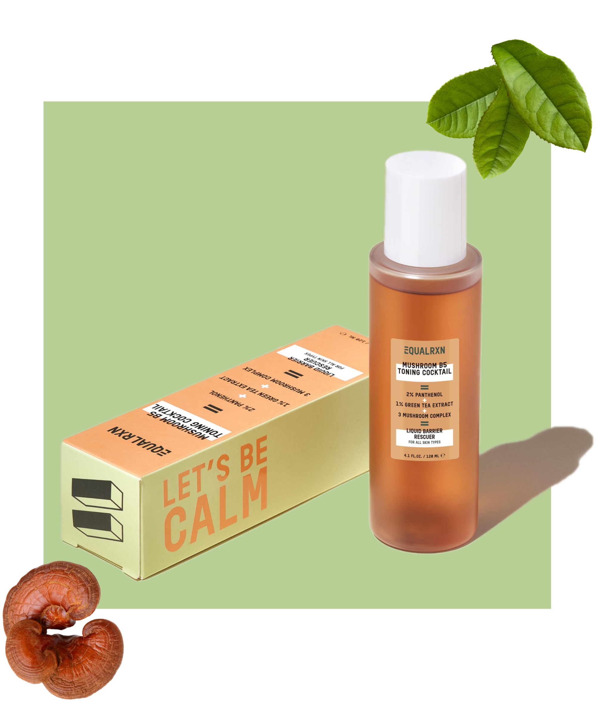 EqualRXN Mushroom B5 Toning Cocktail – lightweight hydrating toner bottle