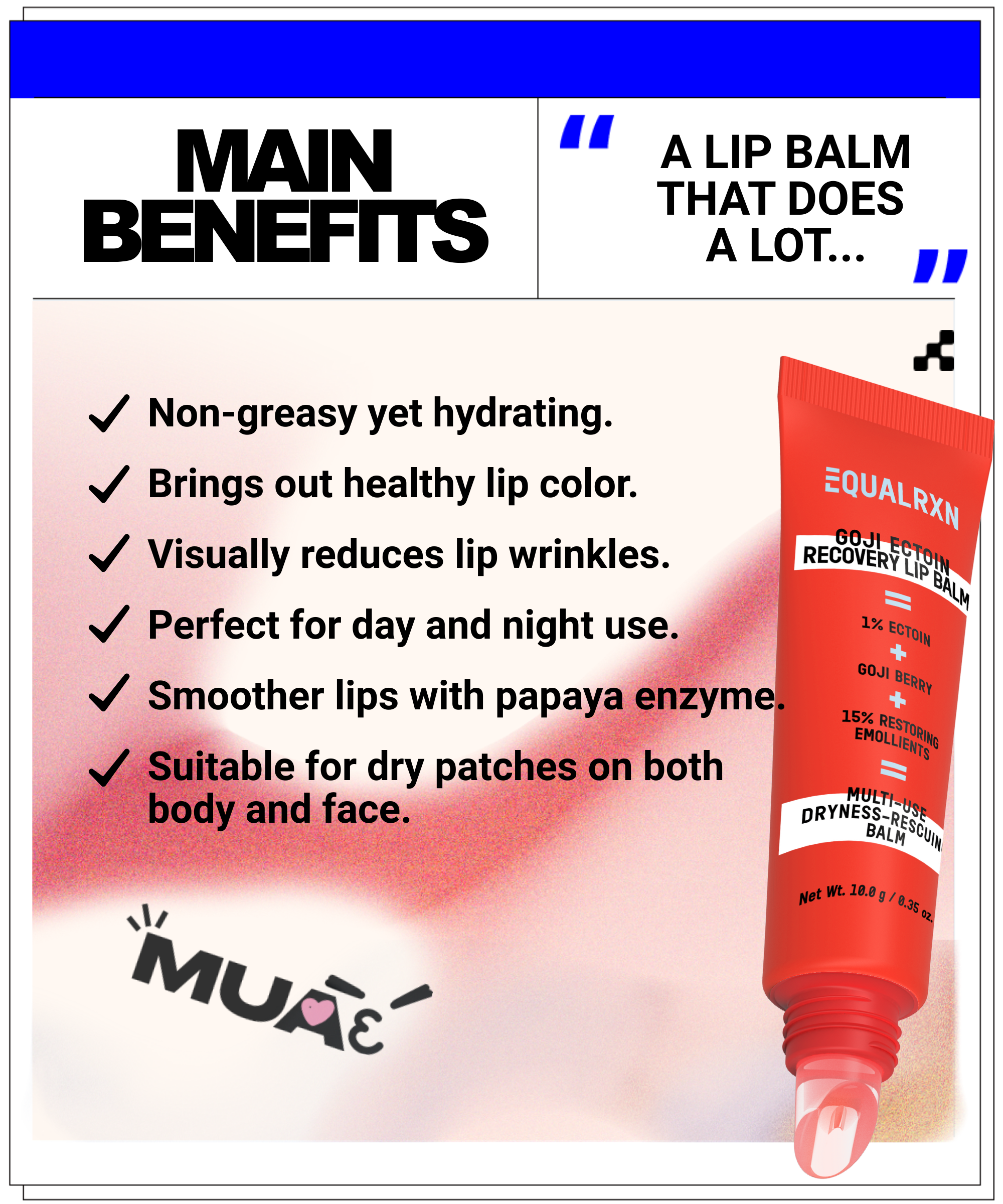 Goji Ectoin Recovery Lip Balm - EqualRXN