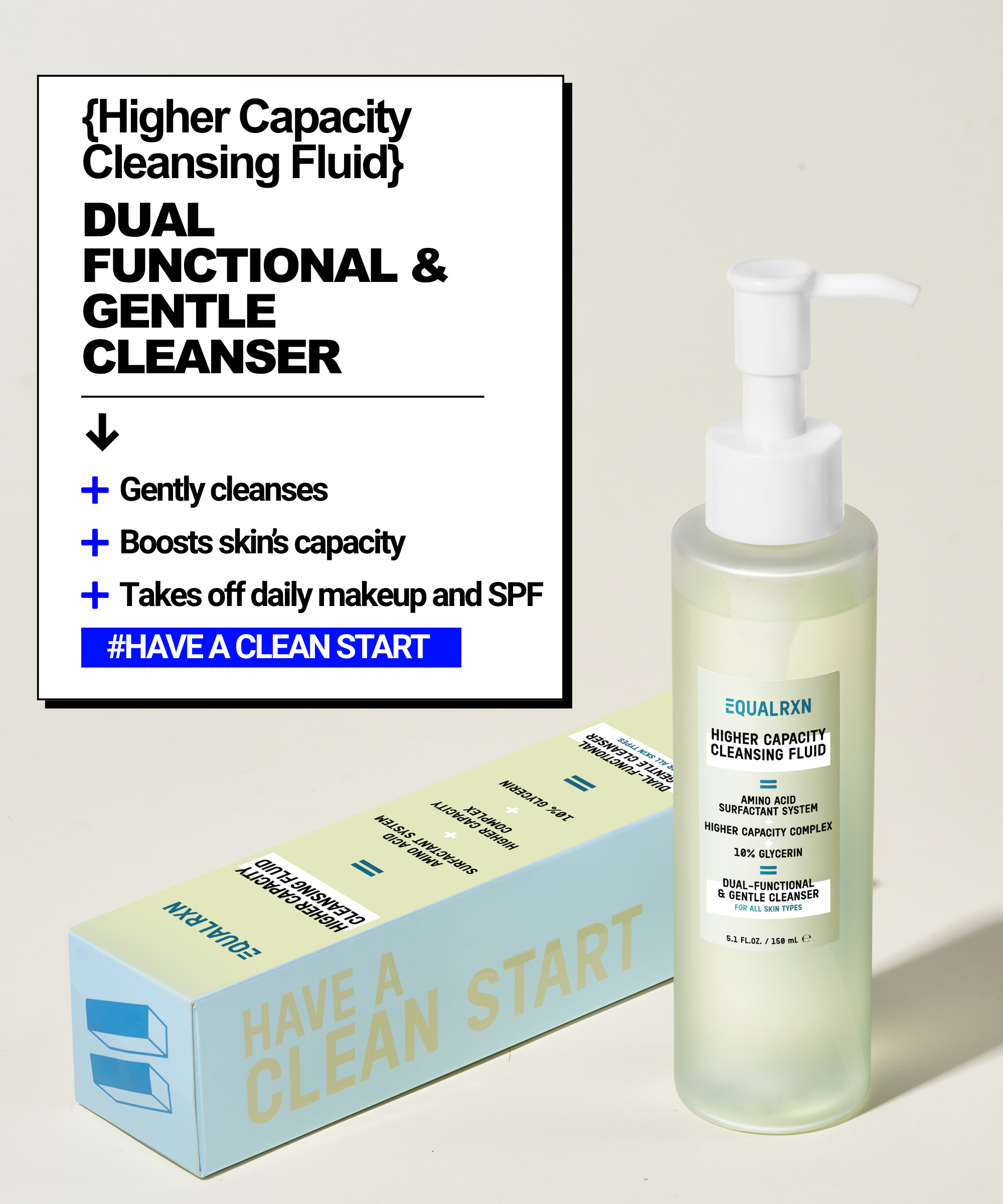 Good Skin Fundamentals Bundle (Higher Capacity Cleansing Fluid + Mushroom B5 Toning Cocktail + Oat Milk PHA Serum) - EqualRXN