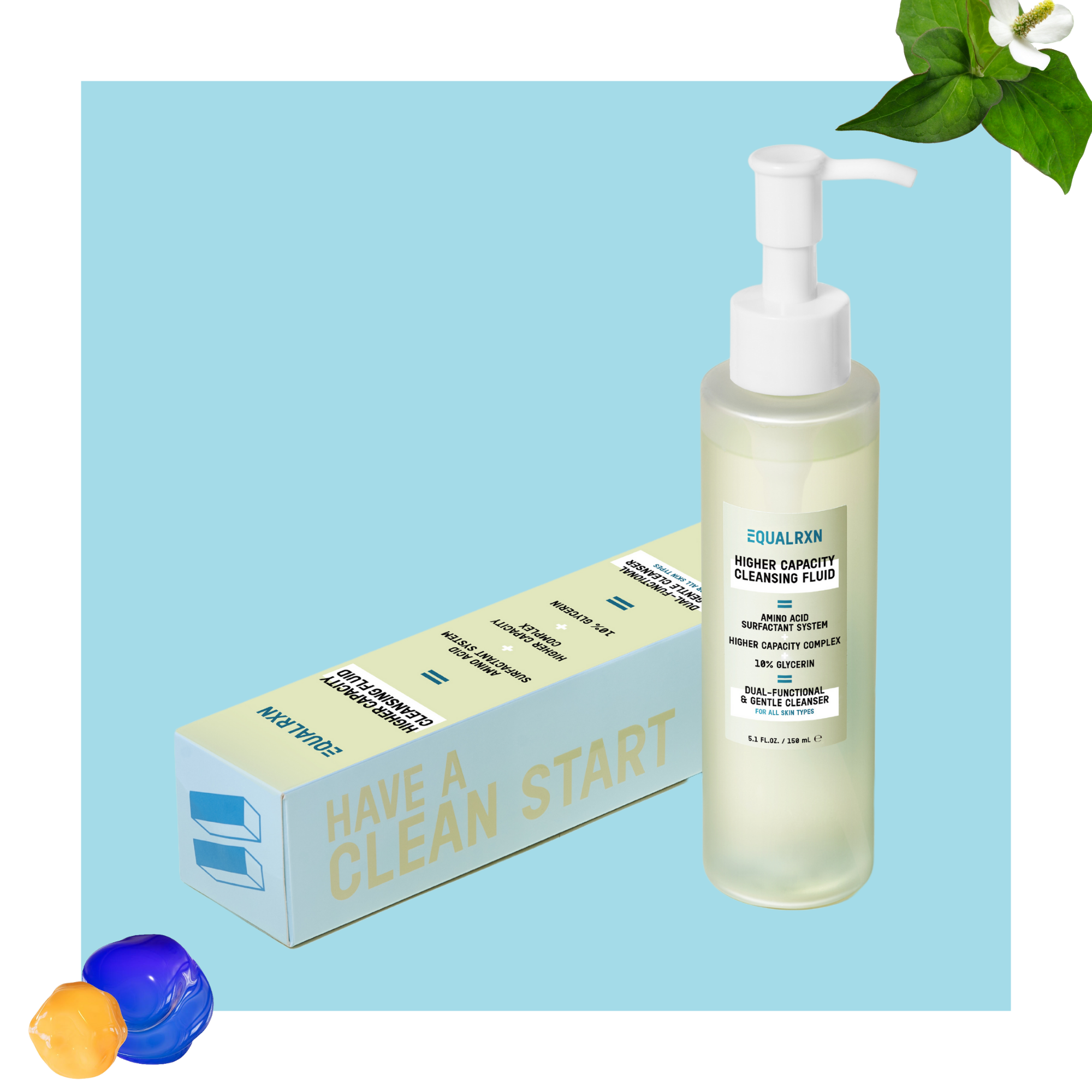 EqualRXN Higher Capacity Cleansing Fluid bottle 150ml