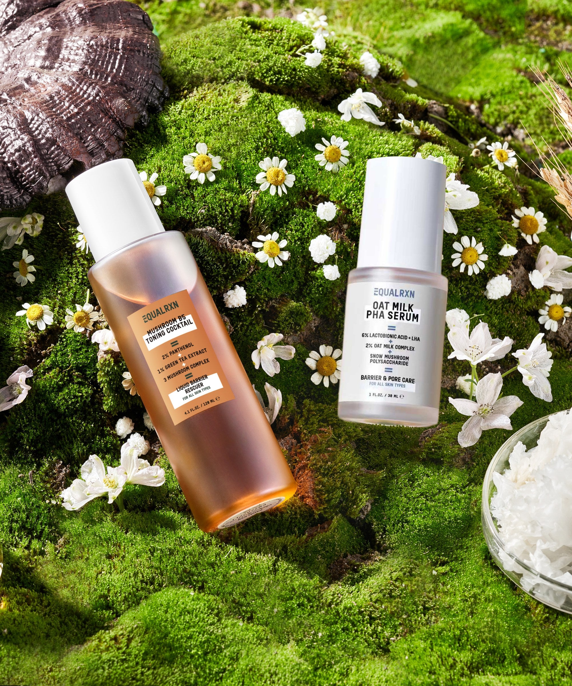 Skin Clarifying Bundle (Mushroom B5 Toning Cocktail + Oat Milk PHA Serum) - EqualRXN