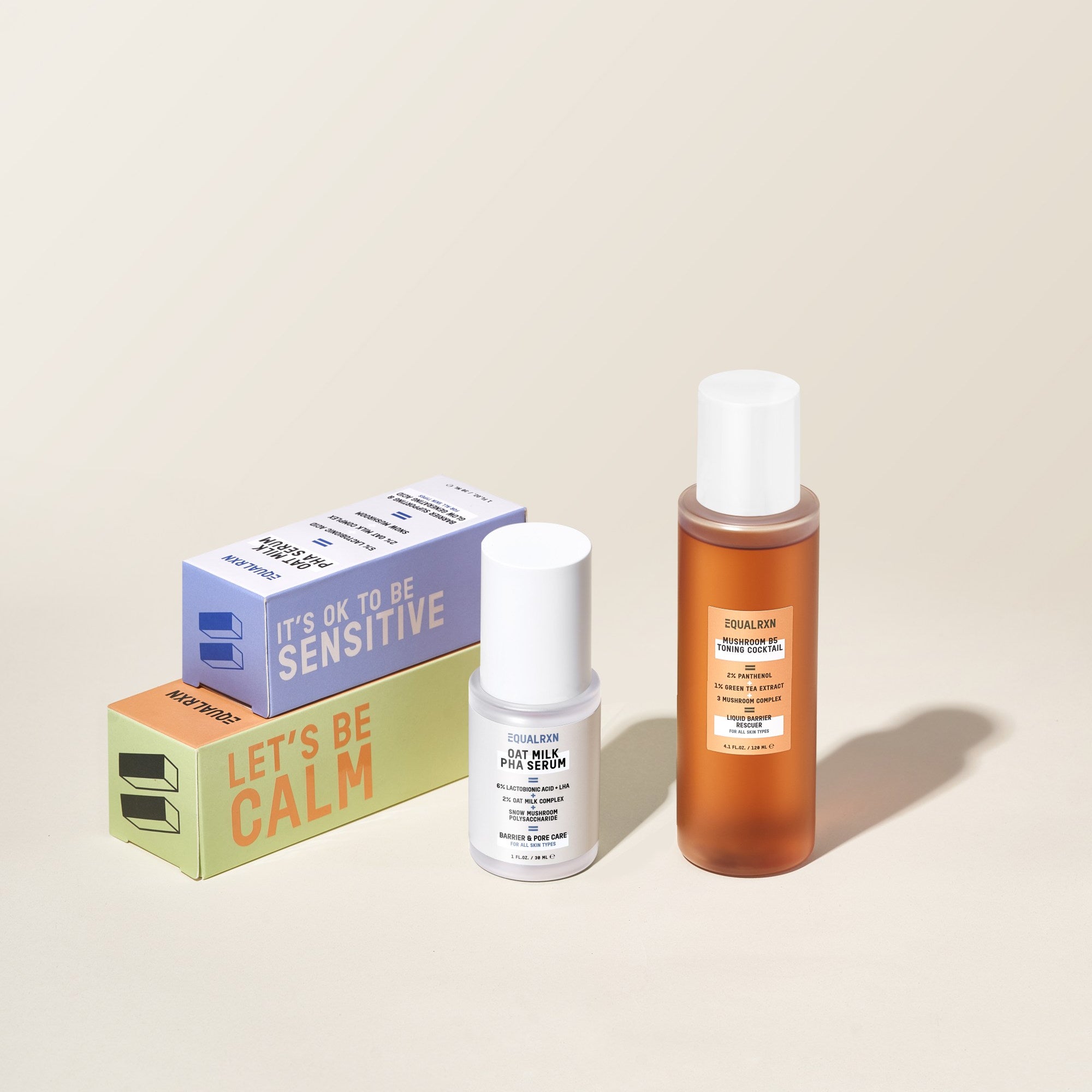 Skin Clarifying Bundle (Mushroom B5 Toning Cocktail + Oat Milk PHA Serum) - EqualRXN
