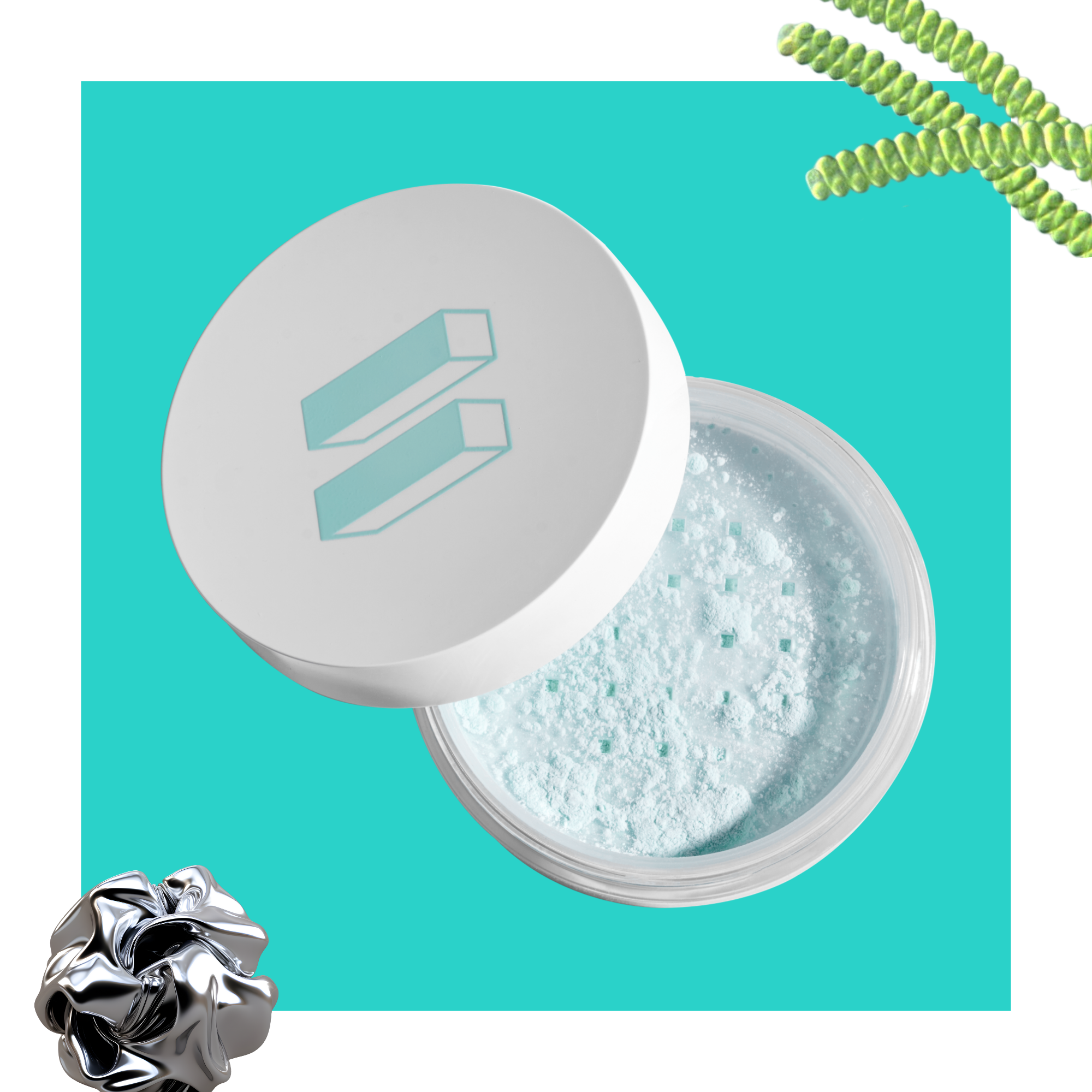 Spirulina Zinc Treatment Loose Powder Open View- EqualRXN