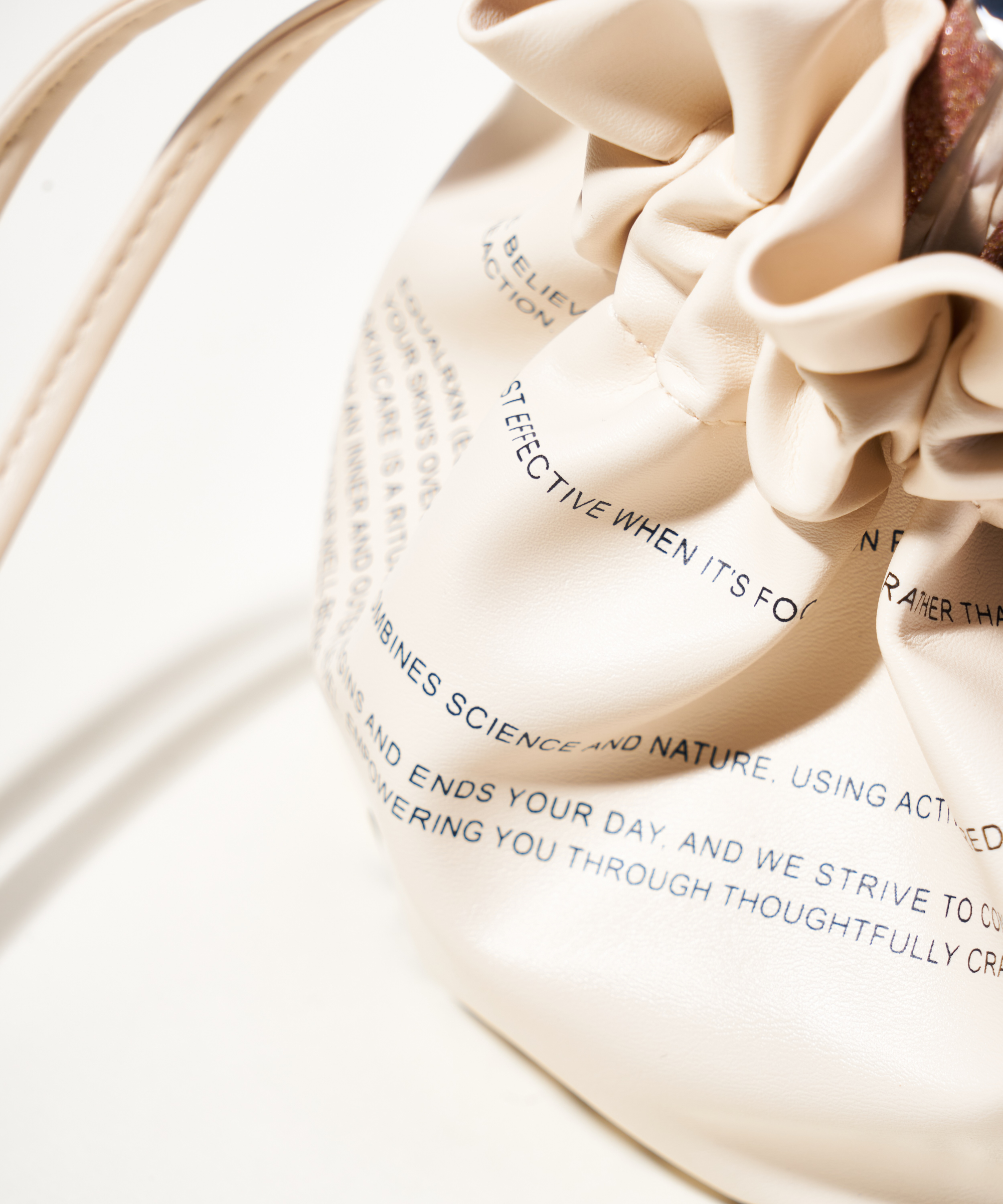 Vegan Leather Drawstring Toiletry Bag - EqualRXN