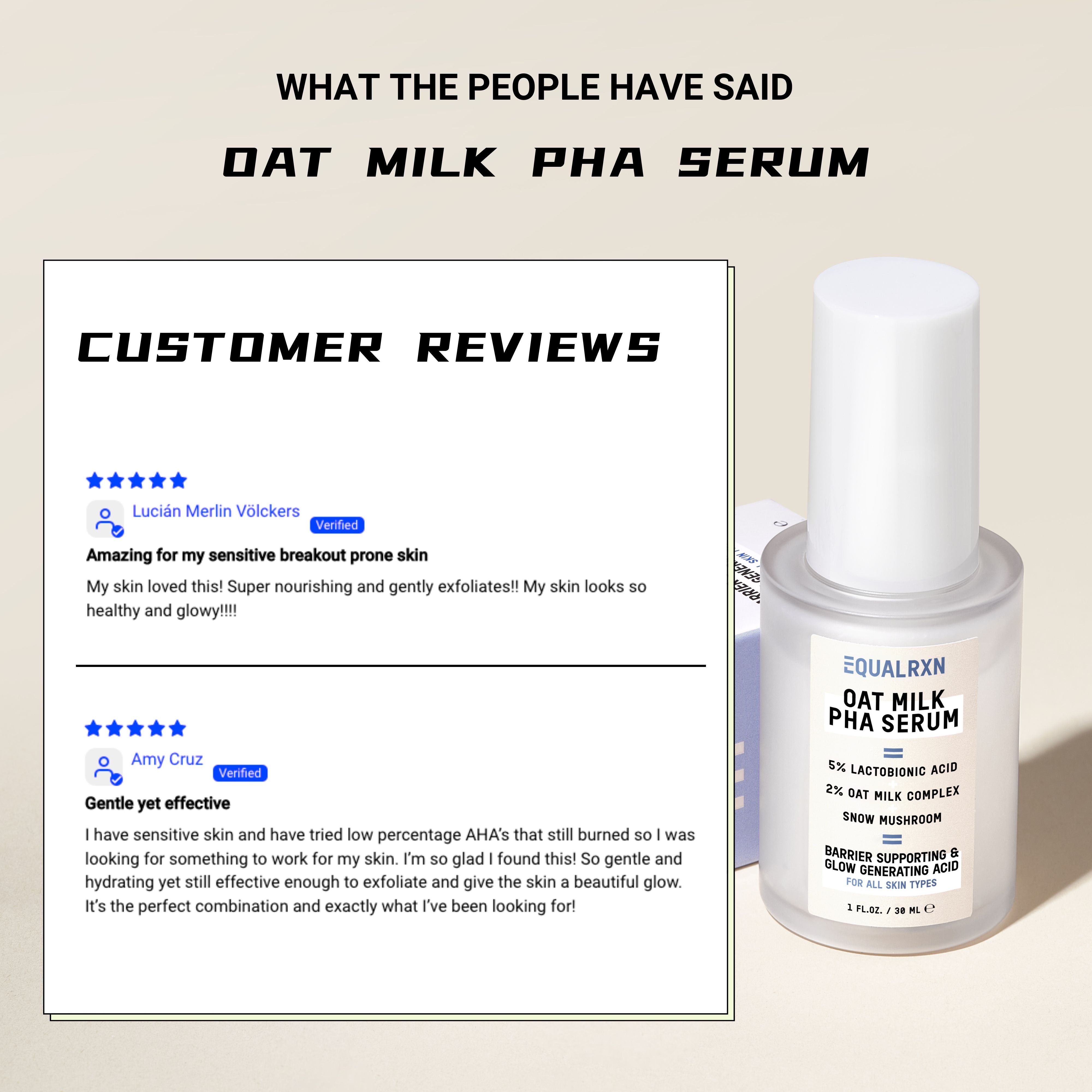 Oat Milk PHA Serum - EqualRXN