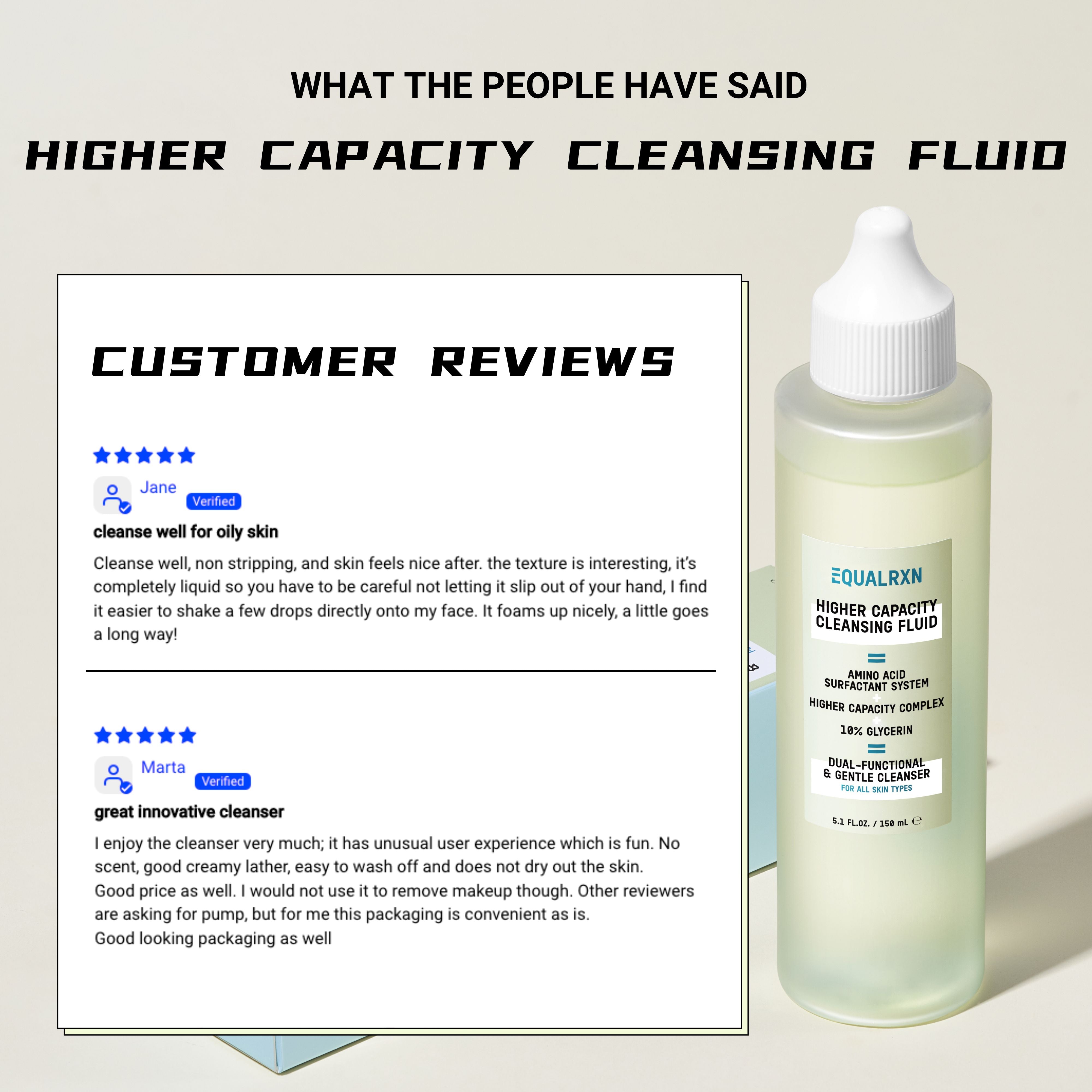 Higher Capacity Cleansing Fluid - EqualRXN