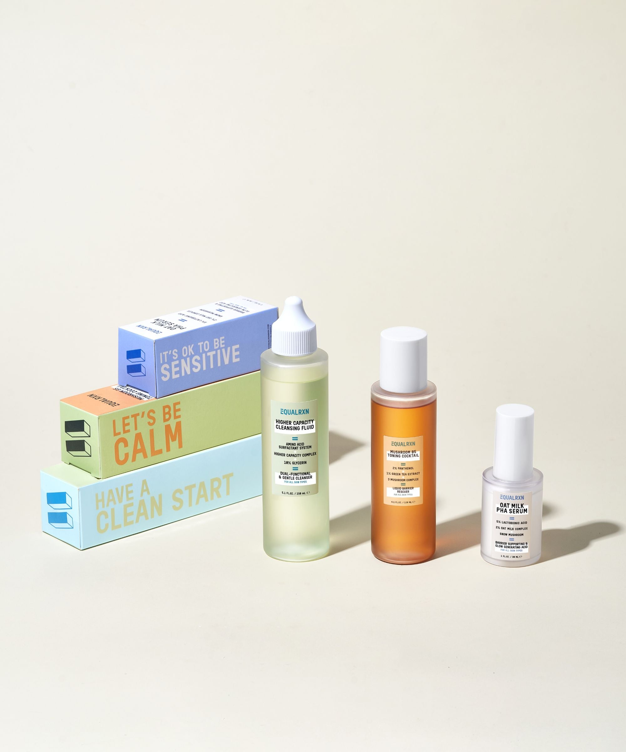 Cleanse + Calm + Glow Basic Steps Bundle - EqualRXN